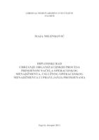 Ubrzanje organizacijskih procesa primjenom načela operacijskog menadžmenta, uslužnog operacijskog menadžmenta i upravljanja promjenama
