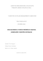 prikaz prve stranice dokumenta Vino kao brend u funkciji promocije i razvoja Dubrovačke turističke destinacije