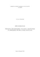 prikaz prve stranice dokumenta Primjena regresijske analize u ekonomiji na primjeru HP-Hrvatske pošte d.d.