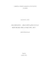 prikaz prve stranice dokumenta Sigurnosno-obavještajni sustav Republike Hrvatske 1991.-2017.
