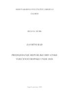 prikaz prve stranice dokumenta Predsjedanje Republike Hrvatske Vijećem Europske unije 2020.