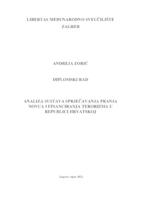 prikaz prve stranice dokumenta Analiza sustava sprječavanja pranja novca i financiranja terorizma u Republici Hrvatskoj