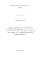 prikaz prve stranice dokumenta Usporedba terapijskog učinka klasične elektrostimulacije i visokoenergetske induktivne magnetoterapije medijalnog živca u rehabilitaciji bolesnika sa sindromom karpalnog kanala
