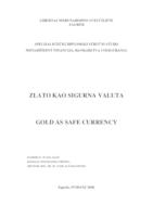 prikaz prve stranice dokumenta Zlato kao sigurna valuta